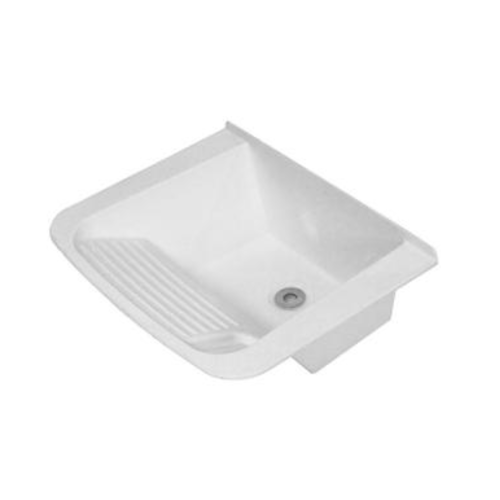 Tanque Thermo Fibra com 1 Cuba Branco 56 x 43cm Decoralita